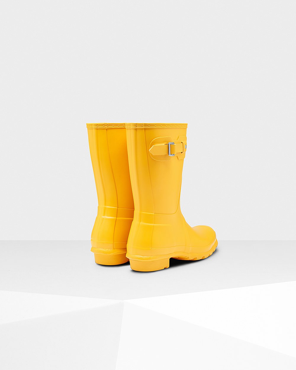 Womens Hunter Short Rain Boots Yellow - Original - 3651907-XA